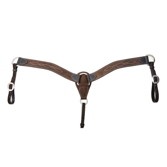 Professionals Choice Contoured 2" Chocolate Roughout Gunslinger Breast Collar