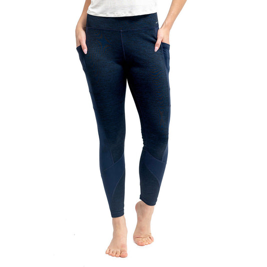 Fitkicks Crossover Colorblocked Leggings Navy