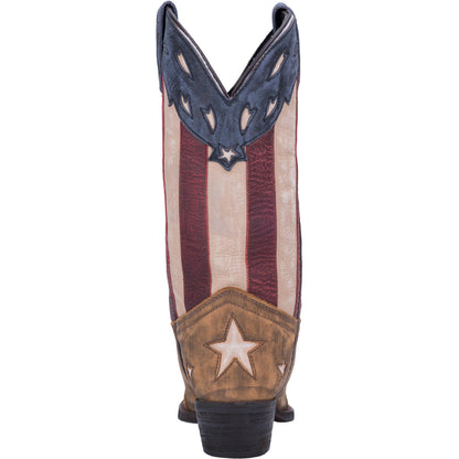 Laredo Keyes American Flag Snip Toe