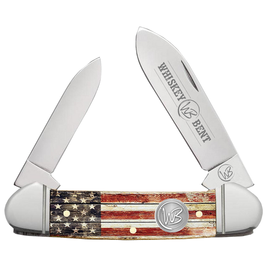 Whiskey Bent Acrylic Patriot Canoe