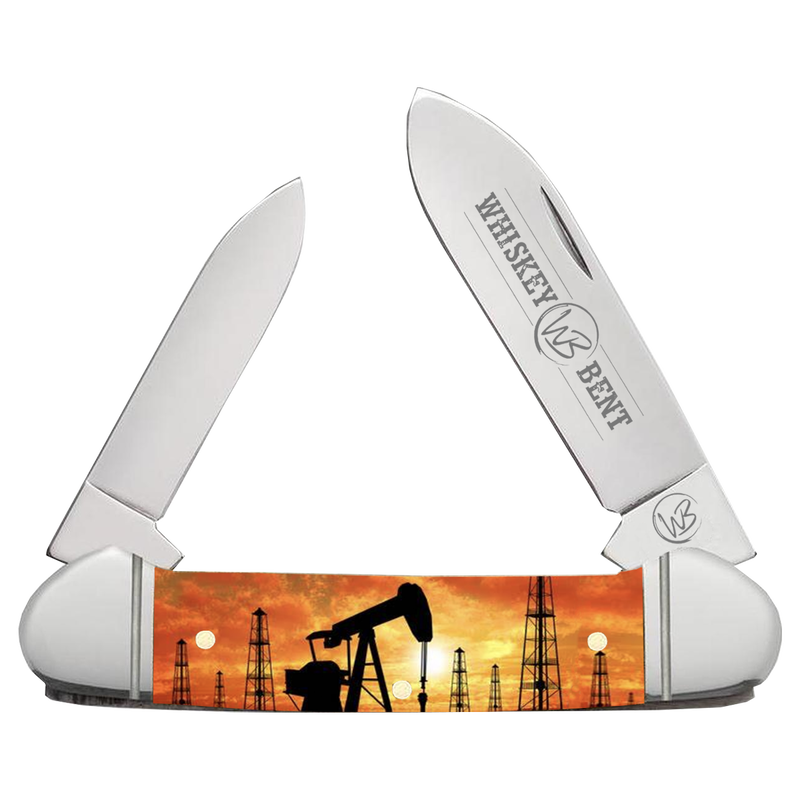 Whiskey Bent Acrylic Pump Jack Sunset Canoe