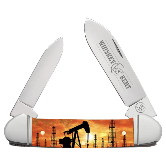 Whiskey Bent Acrylic Pump Jack Sunset Canoe
