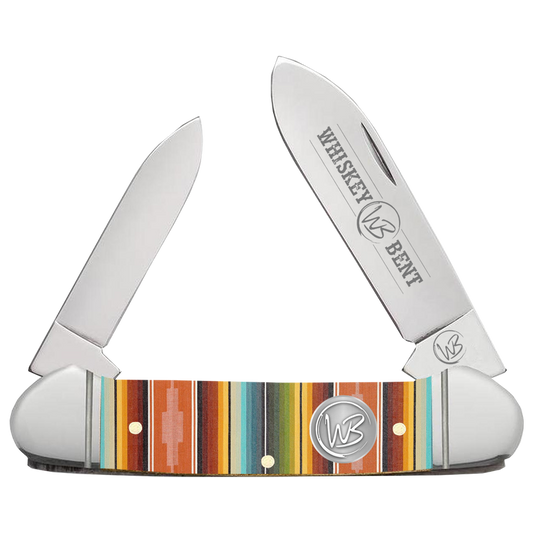 Whiskey Bent Acrylic Serape Sunrise Canoe