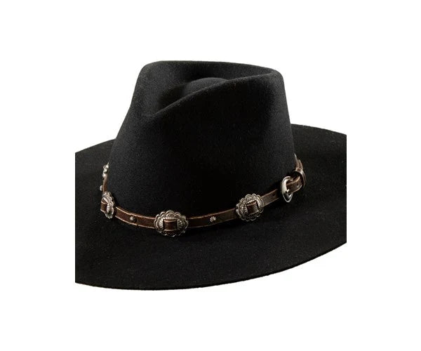 3D Scalloped Concho Nailhead Hat Band