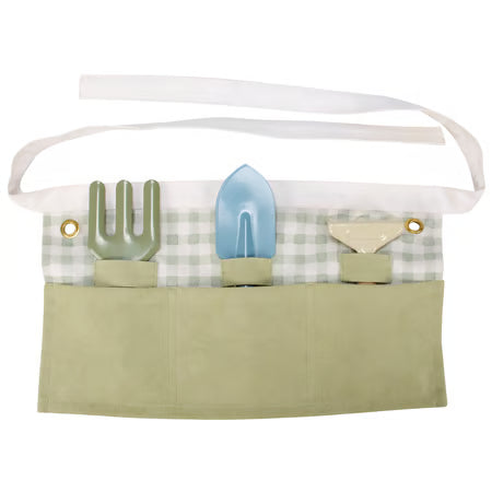 Primatives By Kathy Kid's Apron Green Gingham