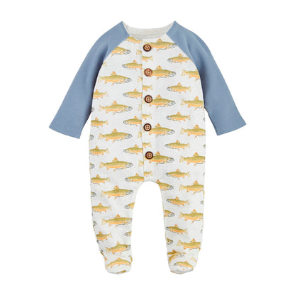 Mudpie Fish Button Sleeper