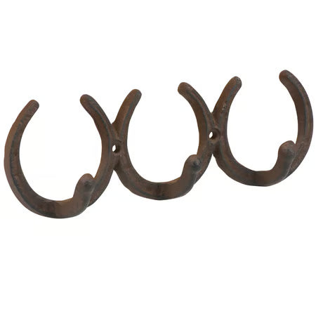 Primatives By Kathy Wall Hook Horseshoes
