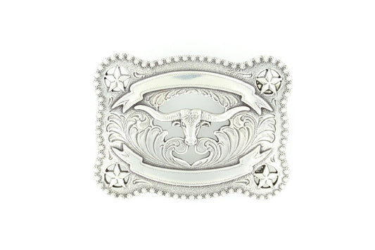Nocona Longhorn/ribbon Buckle