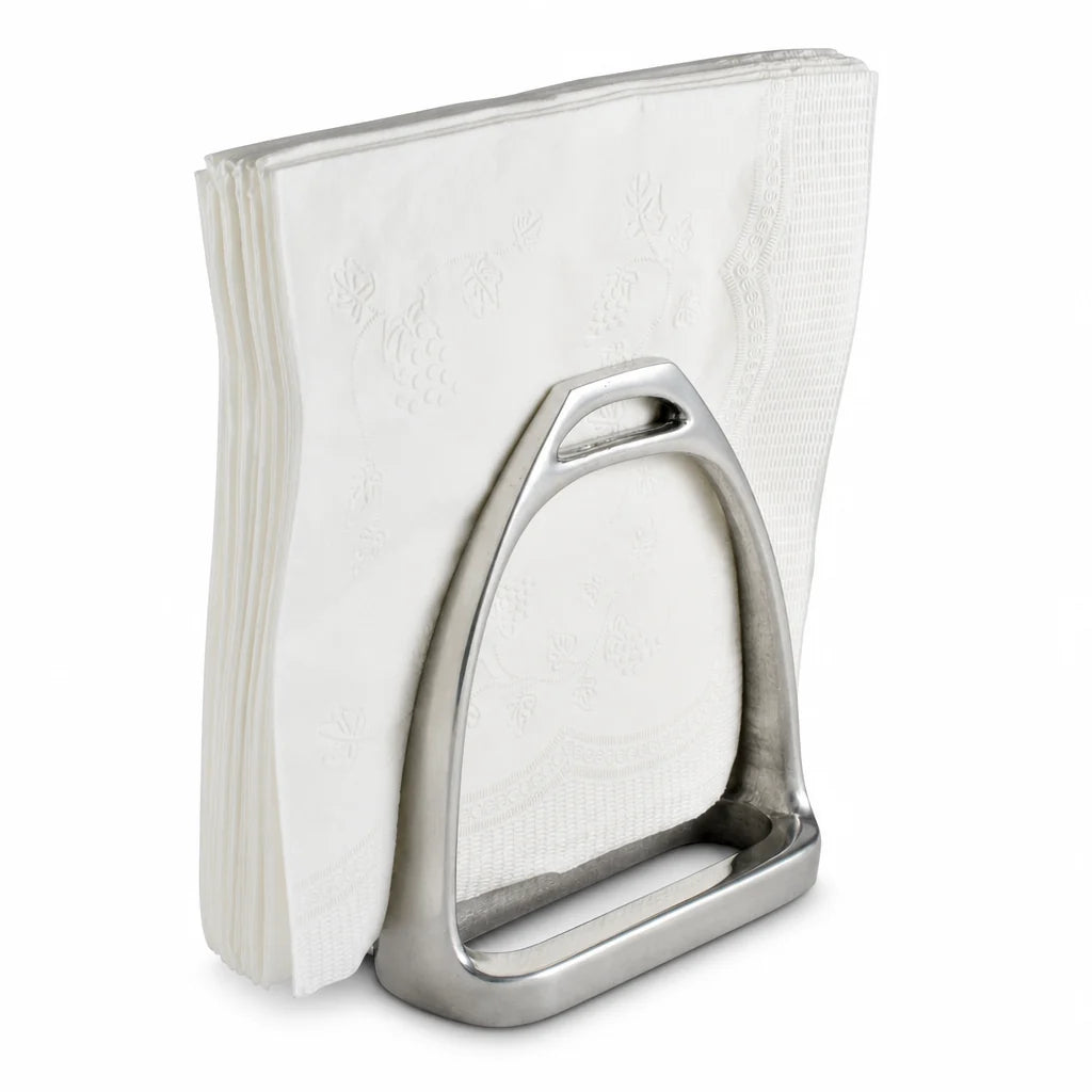 Arthur Court Equestrian Stirrup Napkin Holder