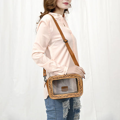 American Darling Tooled Clear Venue bag