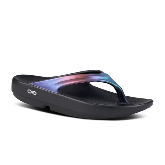 Oofos Oolala Luxe Thong Midnight Spectre