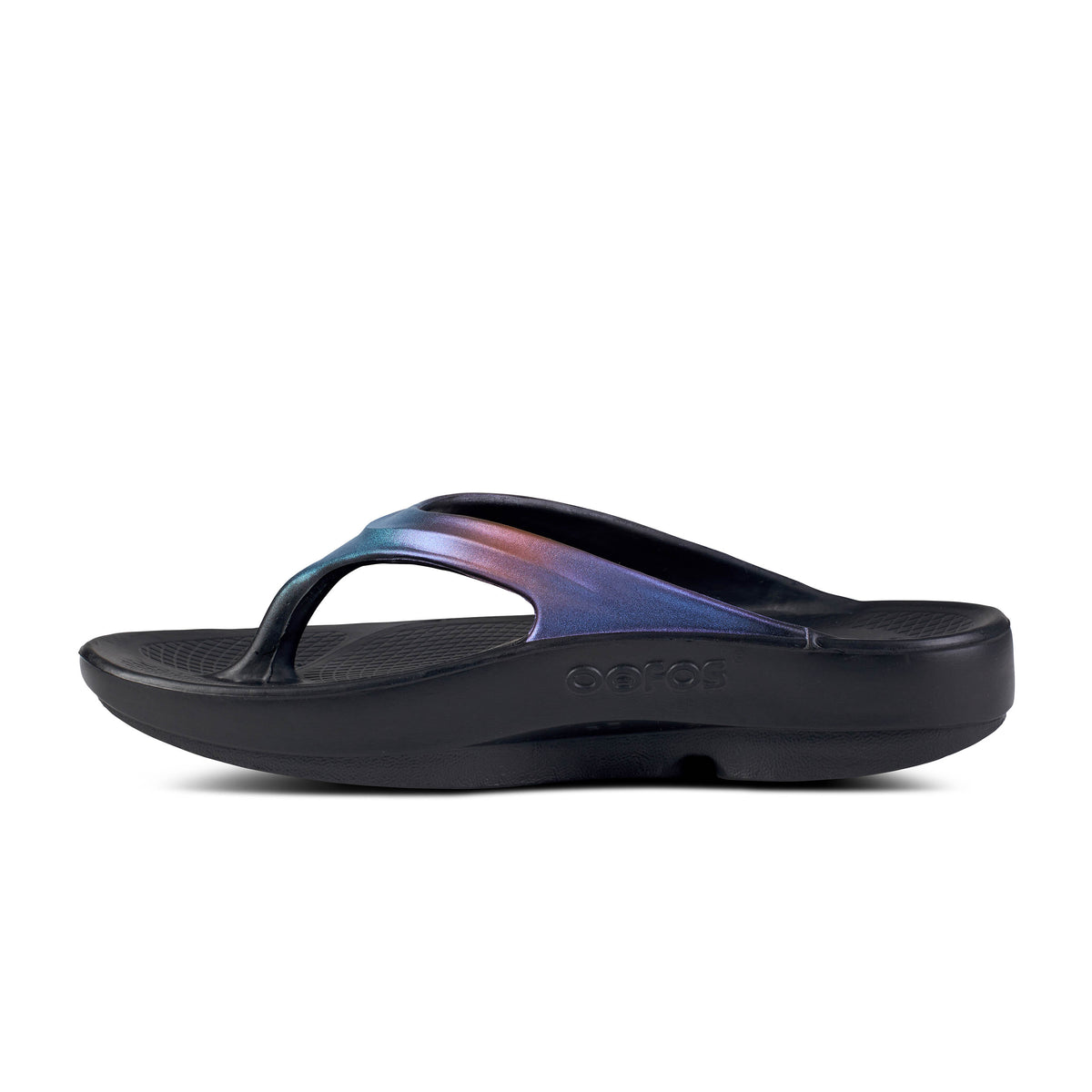 Oofos Oolala Luxe Thong Midnight Spectre