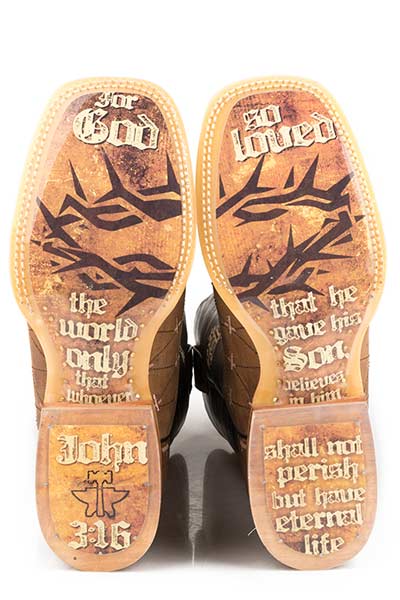 Tin Haul Mens The Gospel with John 3:16 Sole