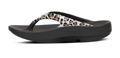 Oofos OOlala Limited Thong Leopard 26