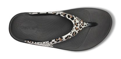 Oofos OOlala Limited Thong Leopard 26