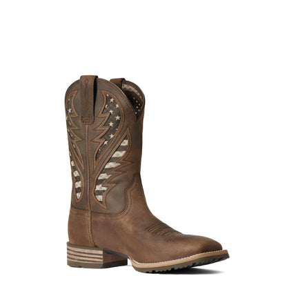 Ariat Hybrid VentTek Distressed Brown/Flag
