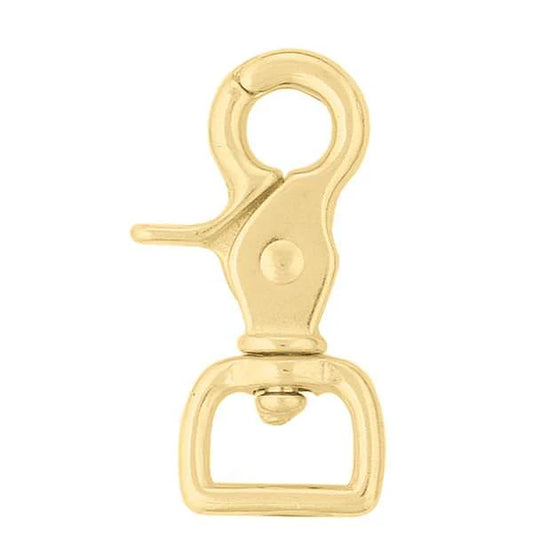 Weaver Square Brass Scissor Snap 3/4"