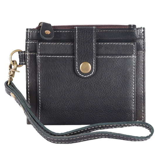 Nevermind Leather Card Holder Black