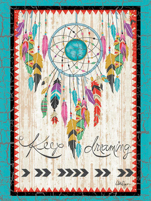 Leanin Tree Keep Dreamin Feather Dreamcatcher