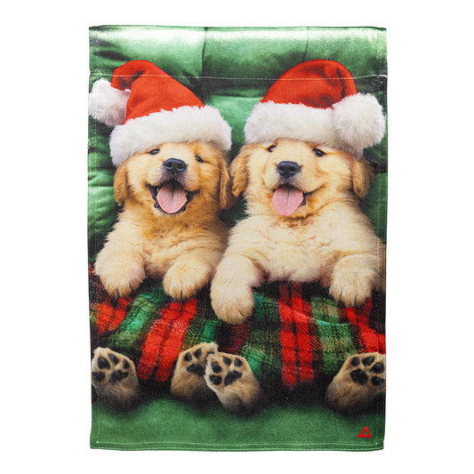 Evergreen Cozy Goldies Lustre Garden Flag