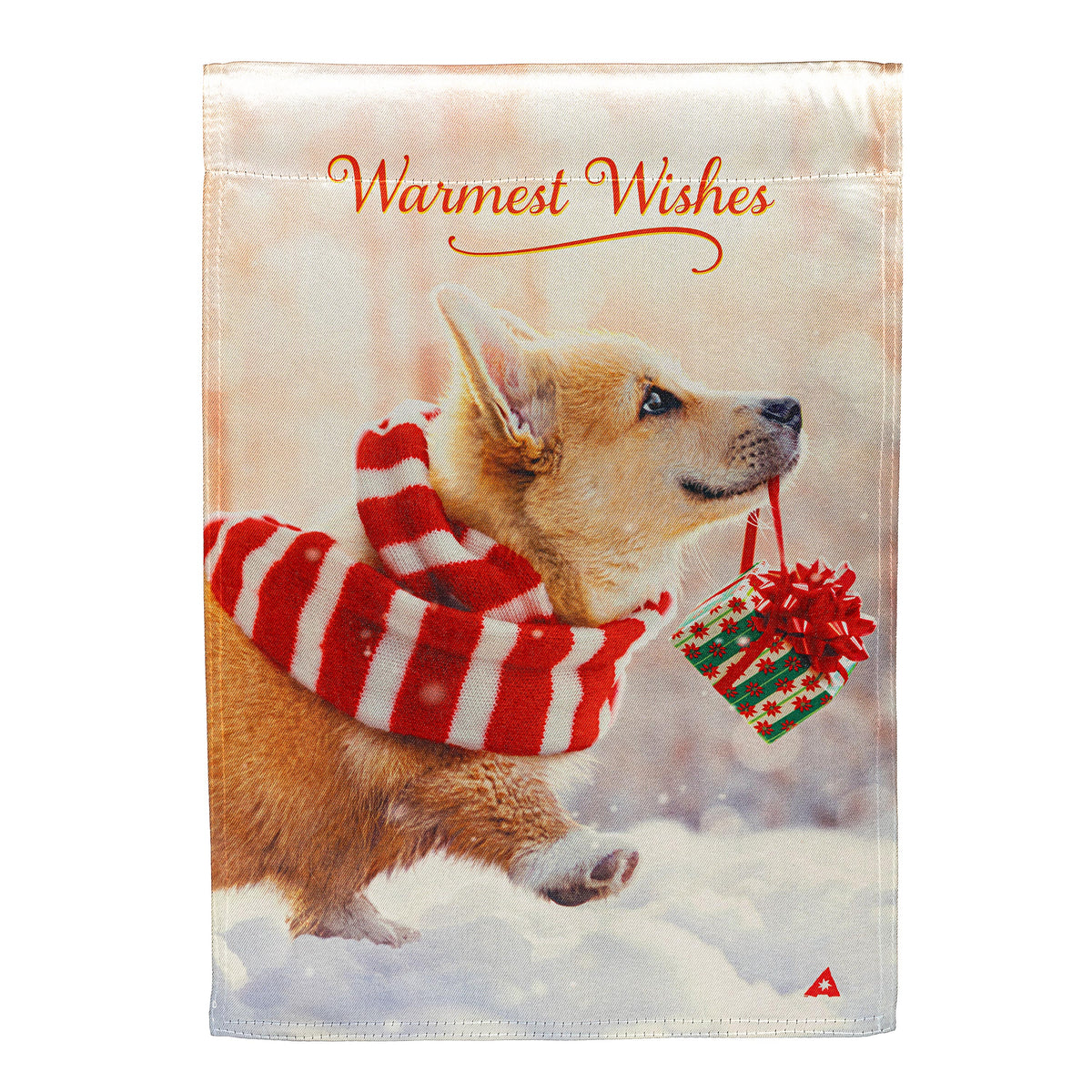 Evergreen Majestic Corgi Lustre Garden Flag