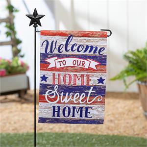Evergreen Farmhouse Home Sweet Home Garden Flag