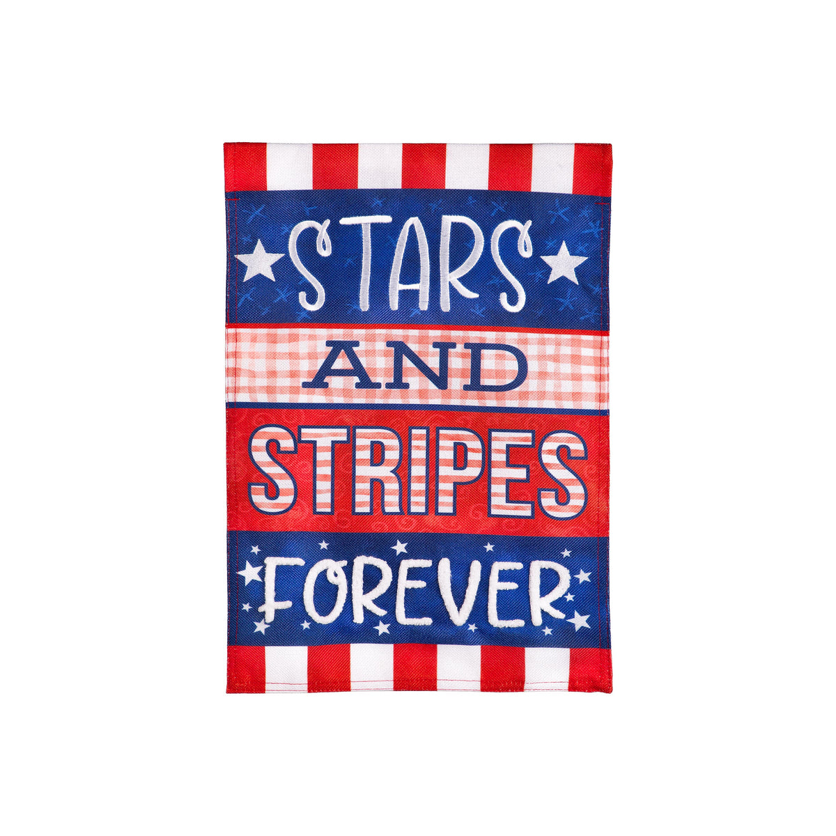 Evergreen Stars and Stripes Forever Garden Flag