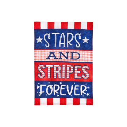 Evergreen Stars and Stripes Forever Garden Flag