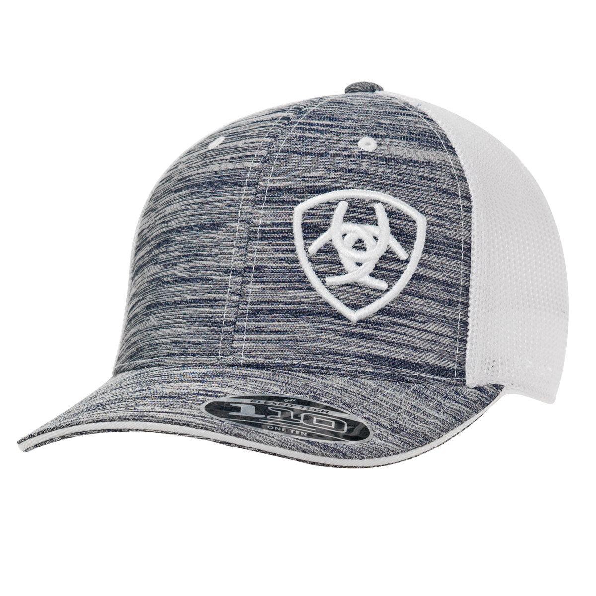 Ariat Heather Grey/White White Logo Hat