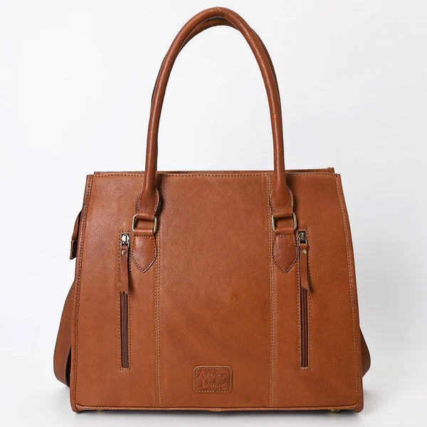 American Darling Hand Tooled Hair-On Tote Bag