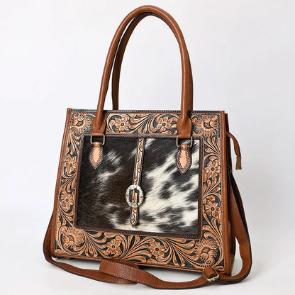 American Darling Hand Tooled Hair-On Tote Bag