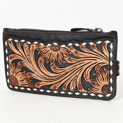 American Darling Hand Tooled Card Wallet
