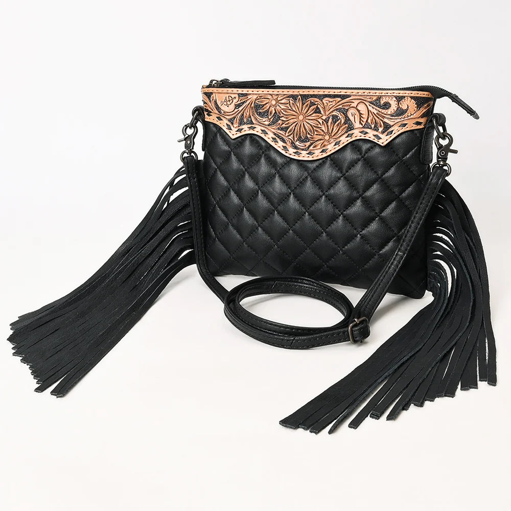 American Darling Quilted Fringe Crossbody Bag