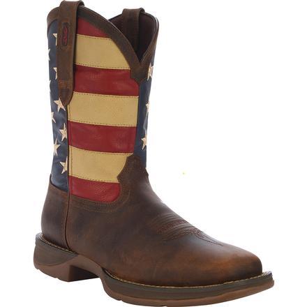 Durango Rebel American Flag Square Toe