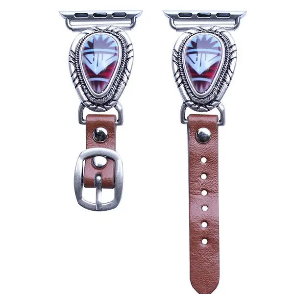 Snowing West Western Tear Drop Stretch Apple Watch Band
