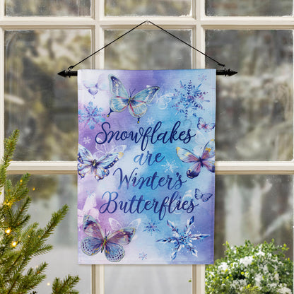Evergreen Season To Sparkle Applique Garden Flag