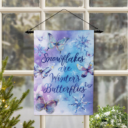 Evergreen Season To Sparkle Applique Garden Flag