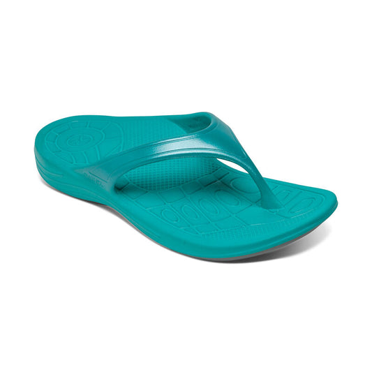 Aetrex Fiji Orthotic Flip Aqua