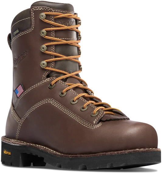 Danner Quarry Brown 8" Alloy Toe Waterproof EH