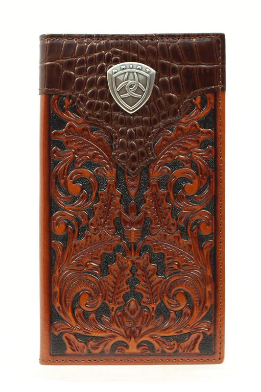 Ariat Tooled/gator Rodeo Wallet