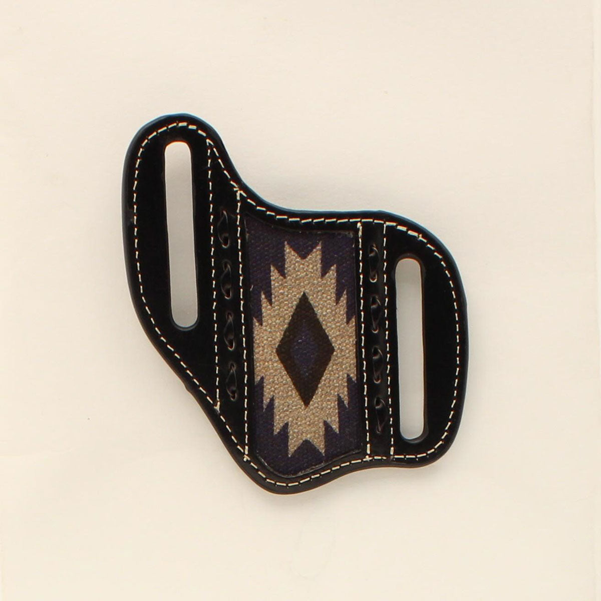 Nocona Knife Sheath Southwest Buck Lacing Black