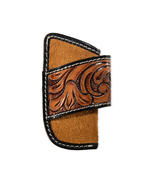Nocona Roughout Tooled Knife Sheath