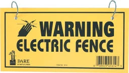 Electric Fence Warning Sign