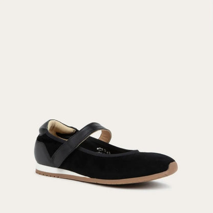Naot Pure Black Noir Suede Combo