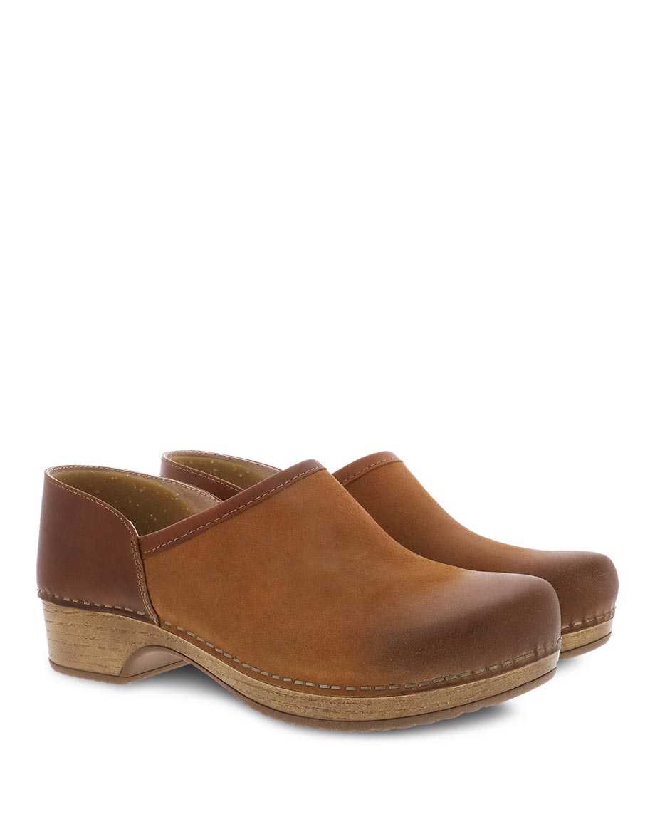 Dansko Brenna Burnished Suede Tan