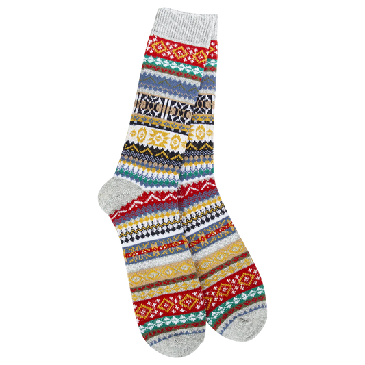 WSS 1902 Studio Crew OS Heather Grey Multi