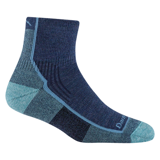 Darn Tough Hiker Quarter Crew Midweight Blue Jay