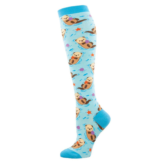 Socksmith Knee High Otter Spotter Blue