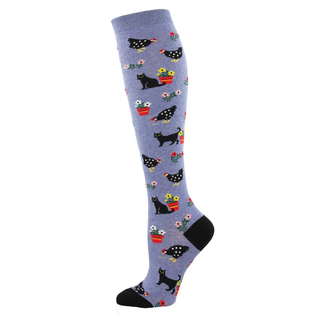 Socksmith Knee High Cottage Scene Blue