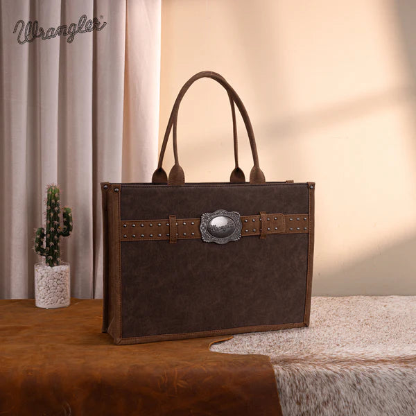 Montana West Wrangler Buckle CC Large Tote